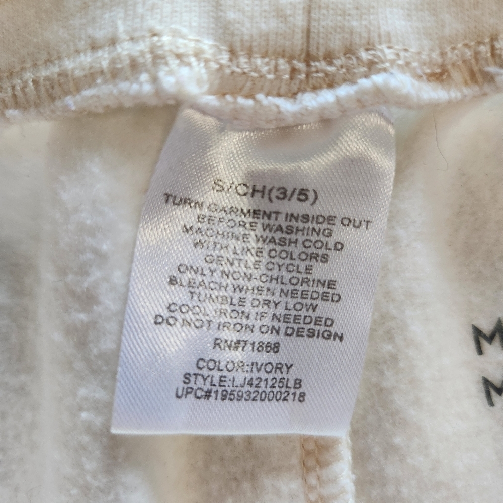 Disney cream Mickey Mouse Joggers Size Small Like new "never out of style" - Picture 9 of 10